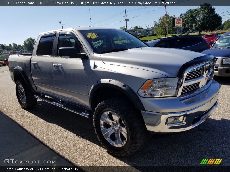 Bright Silver Metallic / Dark Slate Gray/Medium Graystone 2012 Dodge Ram 1500 SLT Crew Cab 4x4