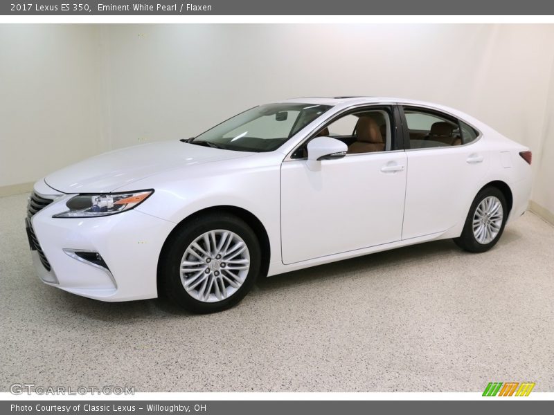Eminent White Pearl / Flaxen 2017 Lexus ES 350