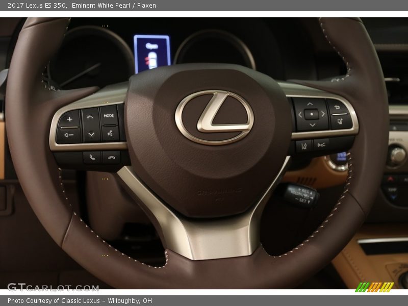 Eminent White Pearl / Flaxen 2017 Lexus ES 350