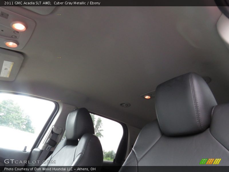 Cyber Gray Metallic / Ebony 2011 GMC Acadia SLT AWD
