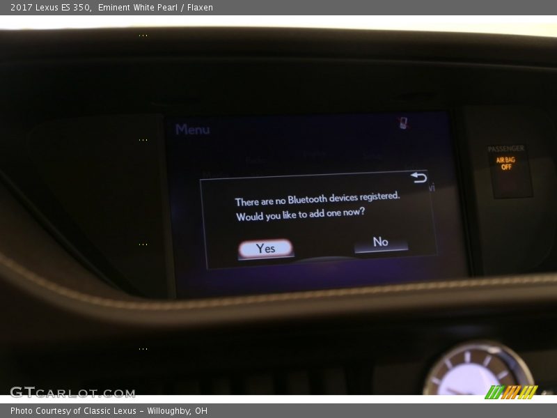 Eminent White Pearl / Flaxen 2017 Lexus ES 350