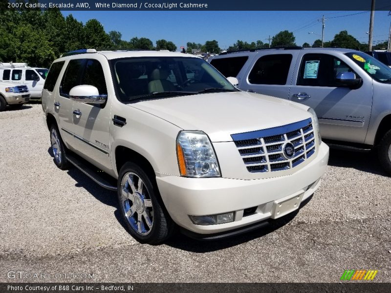 White Diamond / Cocoa/Light Cashmere 2007 Cadillac Escalade AWD
