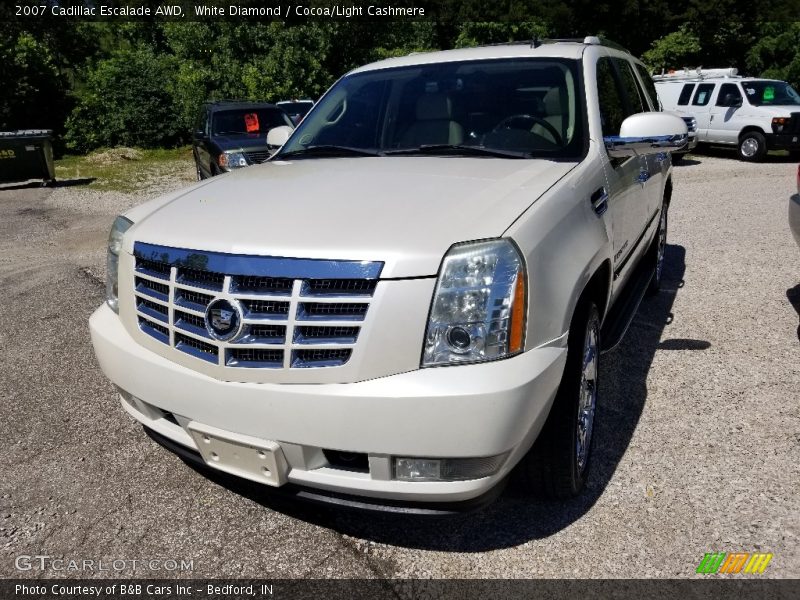 White Diamond / Cocoa/Light Cashmere 2007 Cadillac Escalade AWD