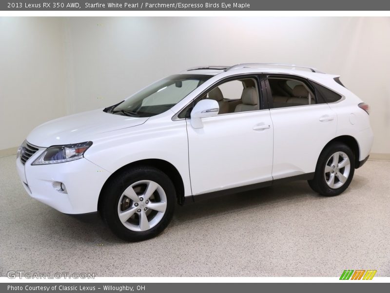 Starfire White Pearl / Parchment/Espresso Birds Eye Maple 2013 Lexus RX 350 AWD