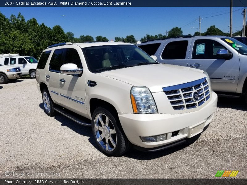 White Diamond / Cocoa/Light Cashmere 2007 Cadillac Escalade AWD