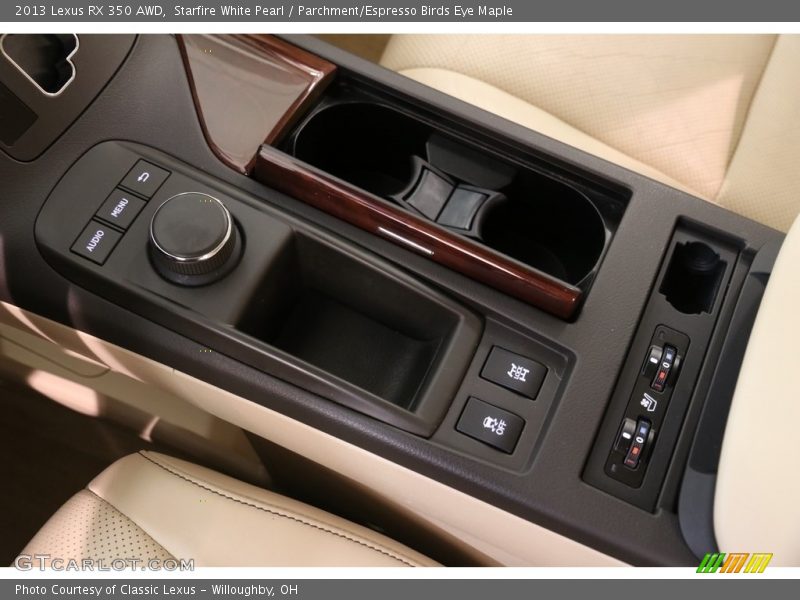 Starfire White Pearl / Parchment/Espresso Birds Eye Maple 2013 Lexus RX 350 AWD