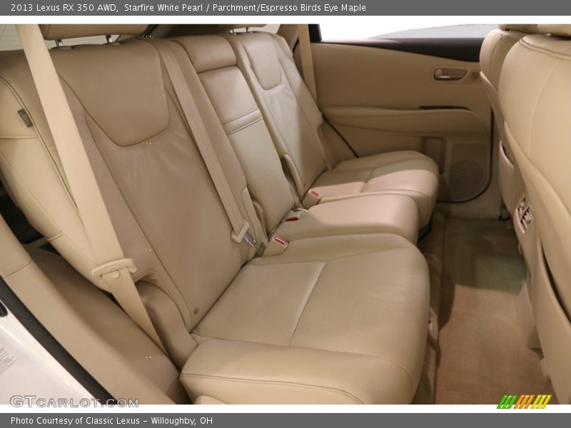 Starfire White Pearl / Parchment/Espresso Birds Eye Maple 2013 Lexus RX 350 AWD