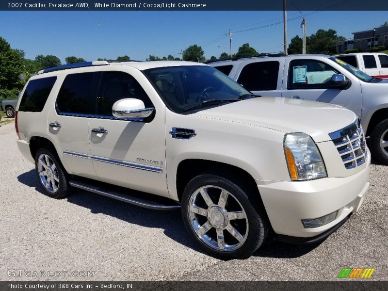 White Diamond / Cocoa/Light Cashmere 2007 Cadillac Escalade AWD