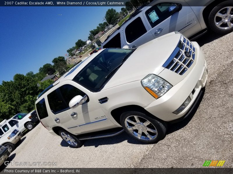 White Diamond / Cocoa/Light Cashmere 2007 Cadillac Escalade AWD
