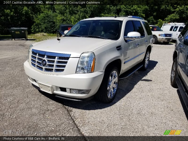 White Diamond / Cocoa/Light Cashmere 2007 Cadillac Escalade AWD