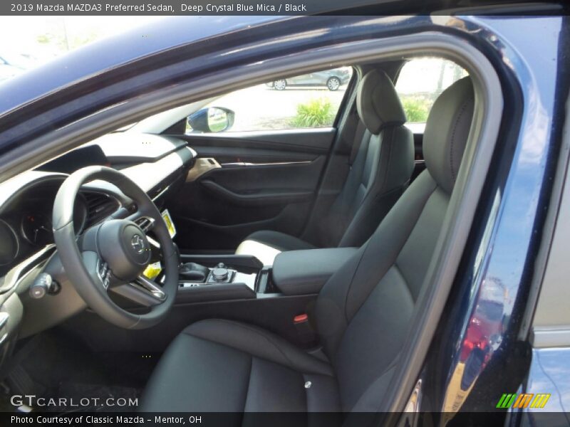 Deep Crystal Blue Mica / Black 2019 Mazda MAZDA3 Preferred Sedan