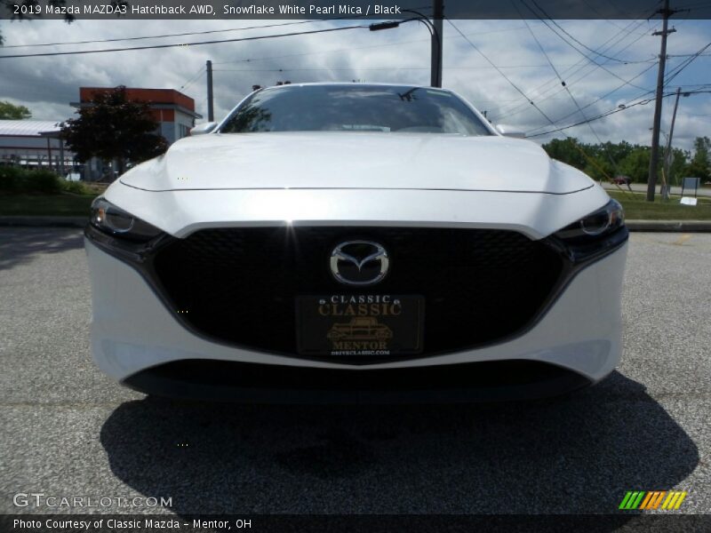 Snowflake White Pearl Mica / Black 2019 Mazda MAZDA3 Hatchback AWD