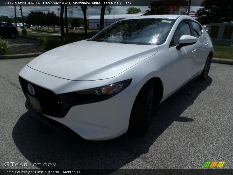 Snowflake White Pearl Mica / Black 2019 Mazda MAZDA3 Hatchback AWD