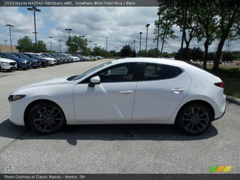 Snowflake White Pearl Mica / Black 2019 Mazda MAZDA3 Hatchback AWD