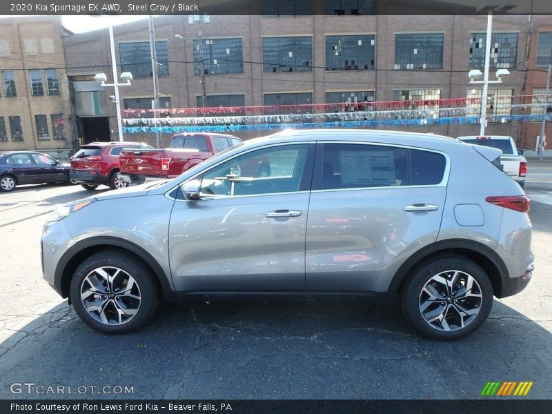 Steel Gray / Black 2020 Kia Sportage EX AWD