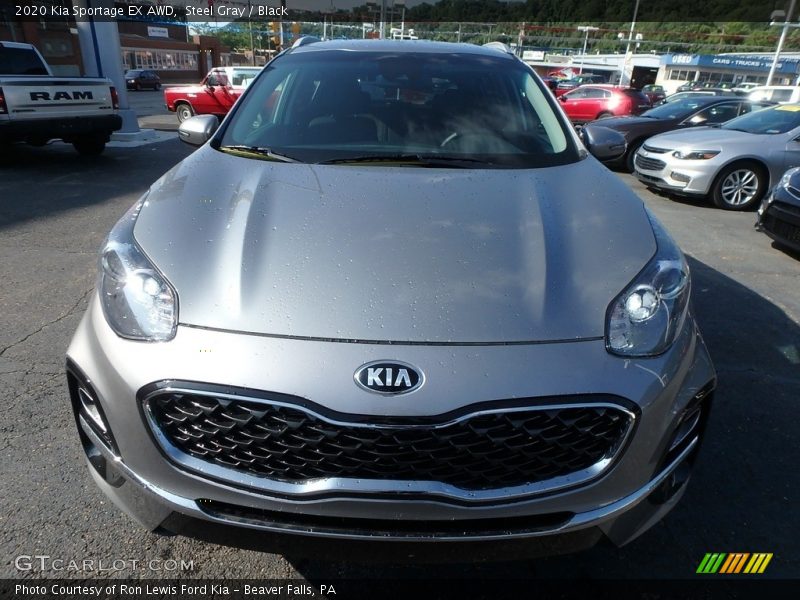 Steel Gray / Black 2020 Kia Sportage EX AWD