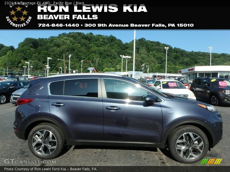 Pacific Blue / Black 2020 Kia Sportage EX AWD