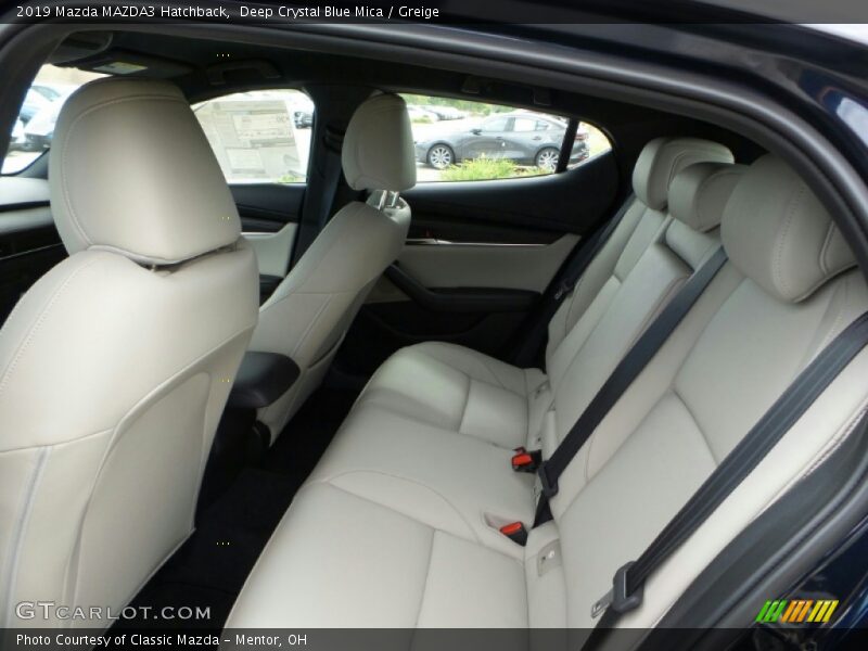 Deep Crystal Blue Mica / Greige 2019 Mazda MAZDA3 Hatchback