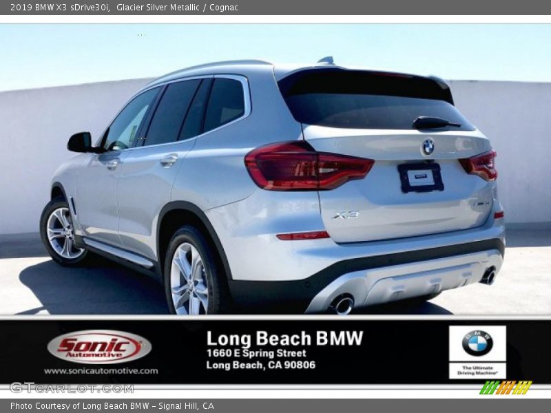 Glacier Silver Metallic / Cognac 2019 BMW X3 sDrive30i