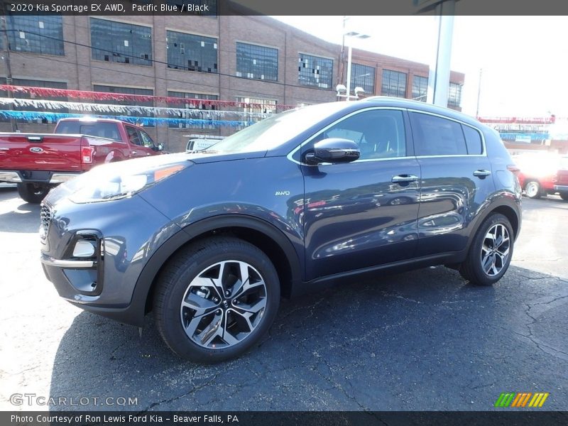 Pacific Blue / Black 2020 Kia Sportage EX AWD