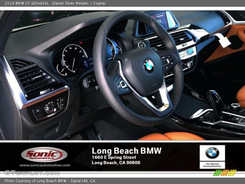 Glacier Silver Metallic / Cognac 2019 BMW X3 sDrive30i
