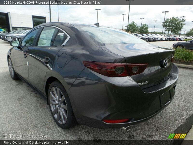 Machine Gray Metallic / Black 2019 Mazda MAZDA3 Preferred Sedan