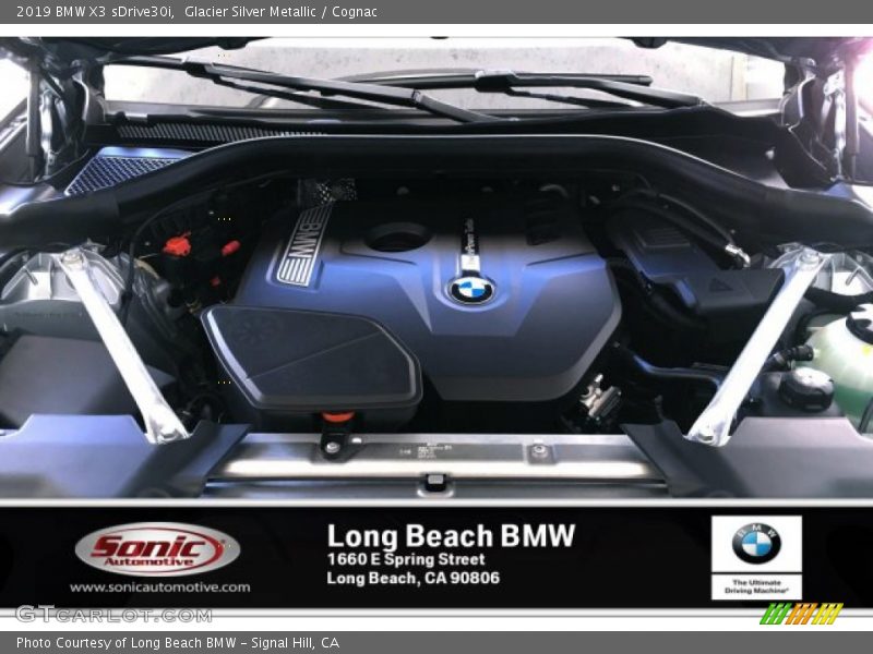 Glacier Silver Metallic / Cognac 2019 BMW X3 sDrive30i