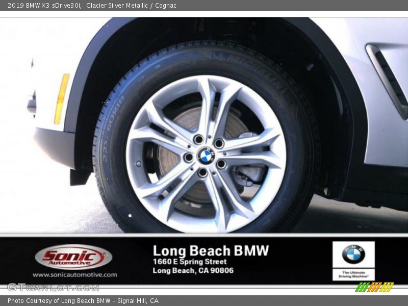 Glacier Silver Metallic / Cognac 2019 BMW X3 sDrive30i