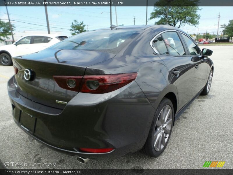 Machine Gray Metallic / Black 2019 Mazda MAZDA3 Preferred Sedan