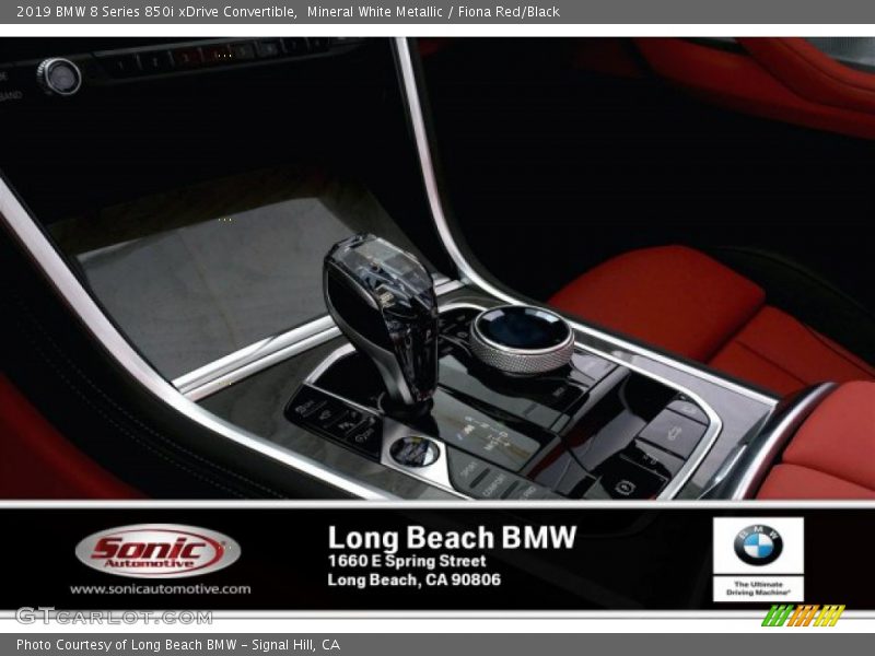 Mineral White Metallic / Fiona Red/Black 2019 BMW 8 Series 850i xDrive Convertible