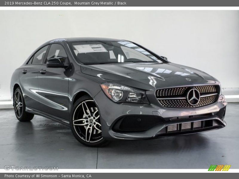 Mountain Grey Metallic / Black 2019 Mercedes-Benz CLA 250 Coupe