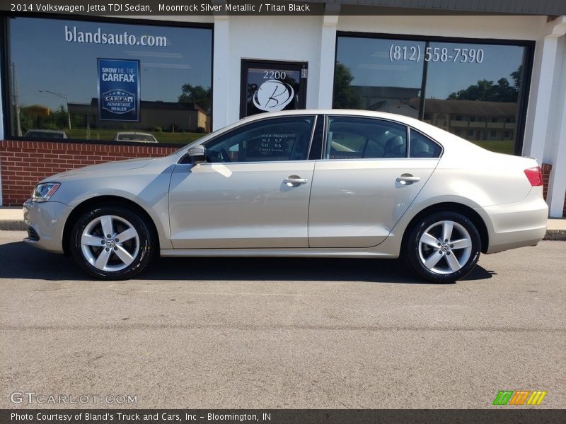 Moonrock Silver Metallic / Titan Black 2014 Volkswagen Jetta TDI Sedan