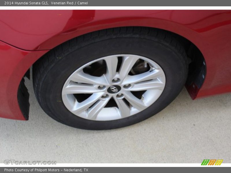 Venetian Red / Camel 2014 Hyundai Sonata GLS