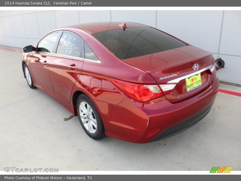 Venetian Red / Camel 2014 Hyundai Sonata GLS