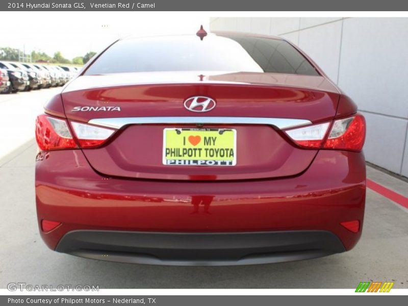 Venetian Red / Camel 2014 Hyundai Sonata GLS