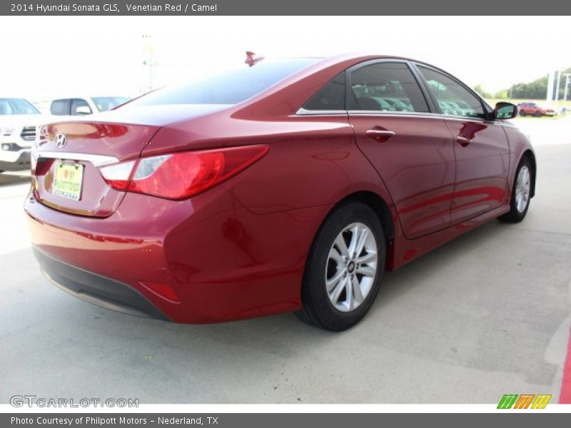 Venetian Red / Camel 2014 Hyundai Sonata GLS