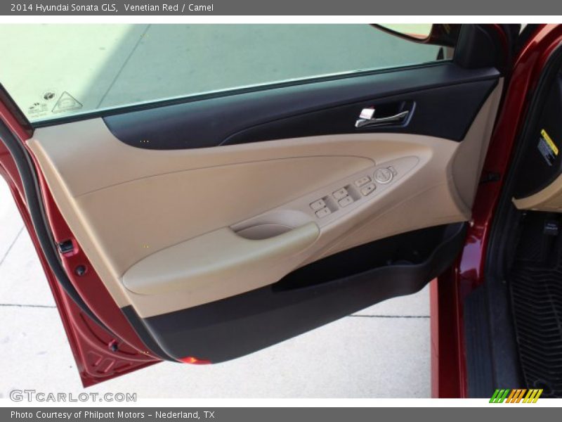 Venetian Red / Camel 2014 Hyundai Sonata GLS