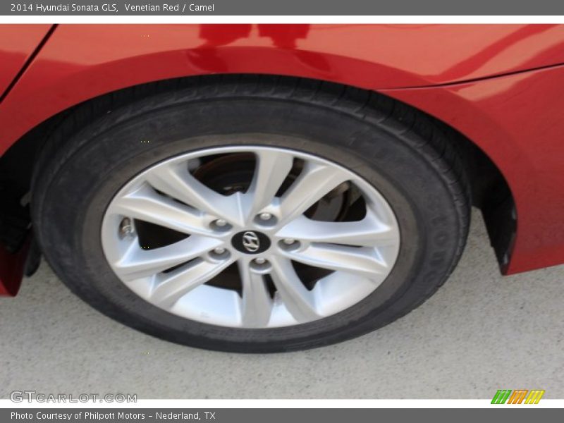 Venetian Red / Camel 2014 Hyundai Sonata GLS