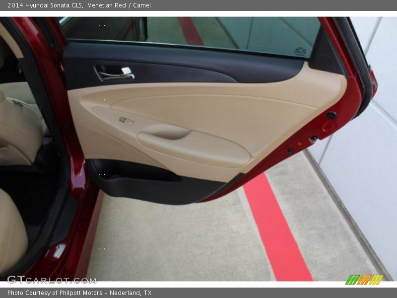 Venetian Red / Camel 2014 Hyundai Sonata GLS