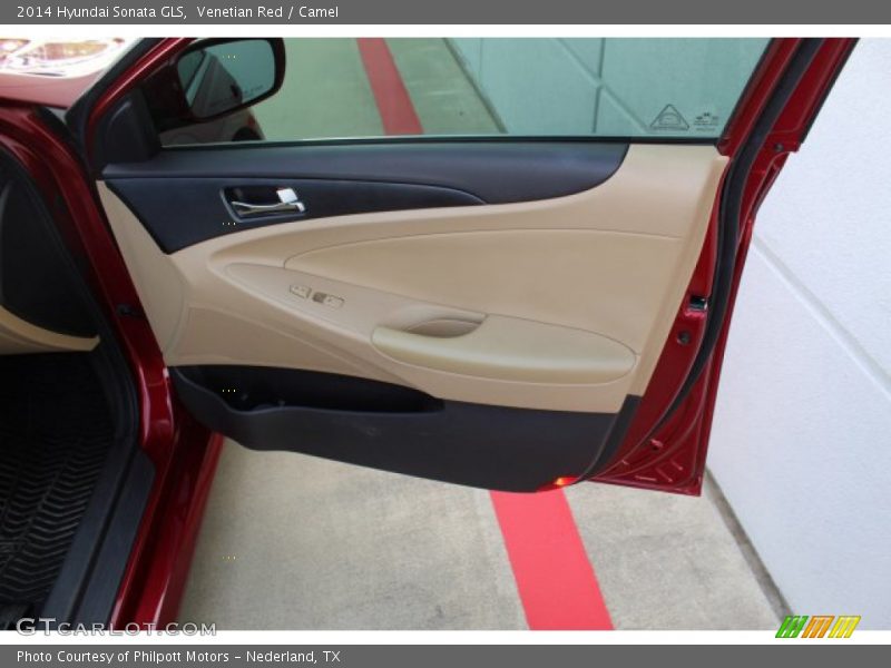 Venetian Red / Camel 2014 Hyundai Sonata GLS
