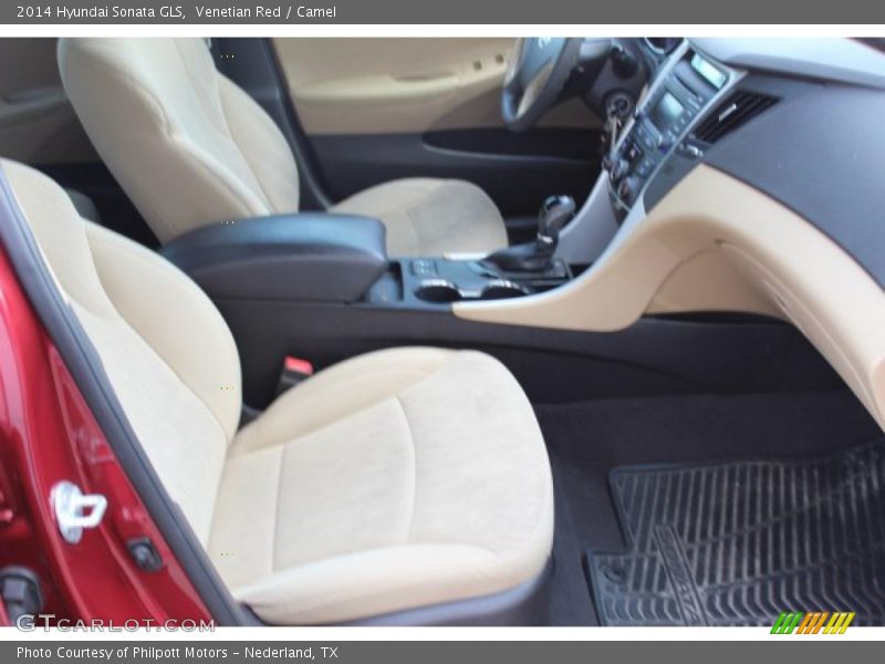 Venetian Red / Camel 2014 Hyundai Sonata GLS