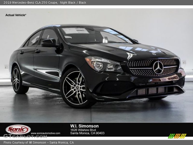 Night Black / Black 2019 Mercedes-Benz CLA 250 Coupe