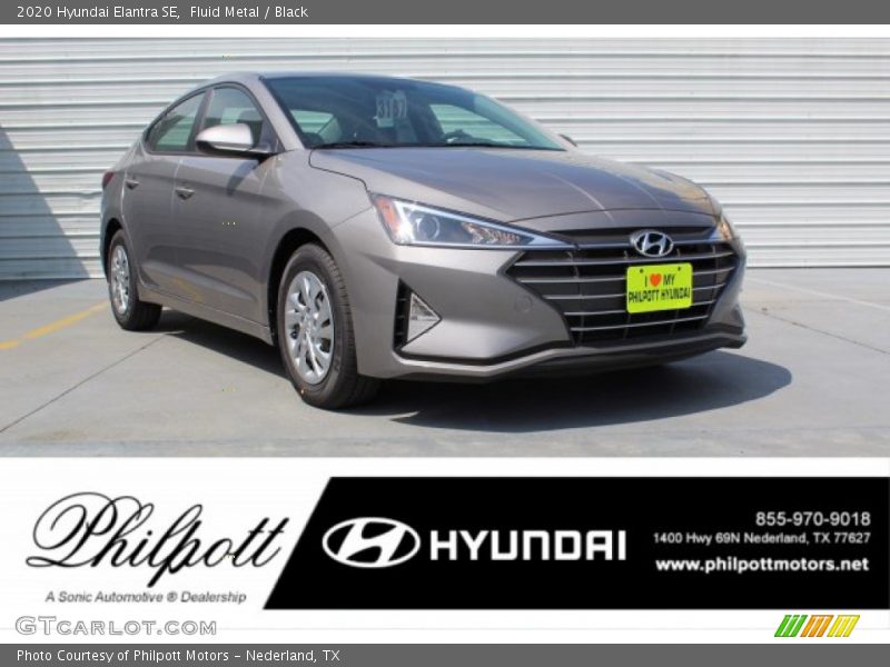 Fluid Metal / Black 2020 Hyundai Elantra SE