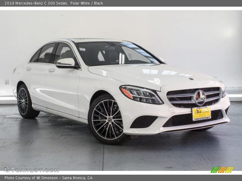 Polar White / Black 2019 Mercedes-Benz C 300 Sedan