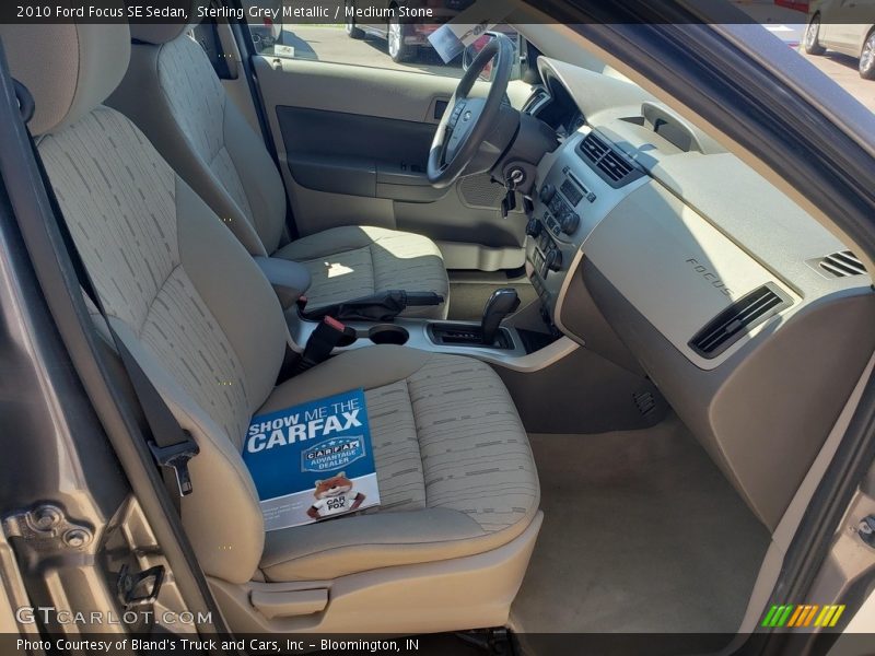 Sterling Grey Metallic / Medium Stone 2010 Ford Focus SE Sedan
