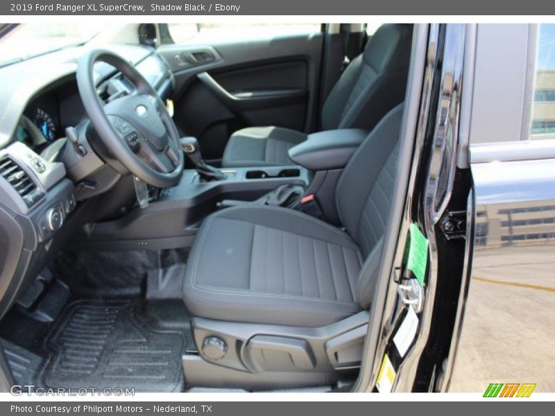 Front Seat of 2019 Ranger XL SuperCrew
