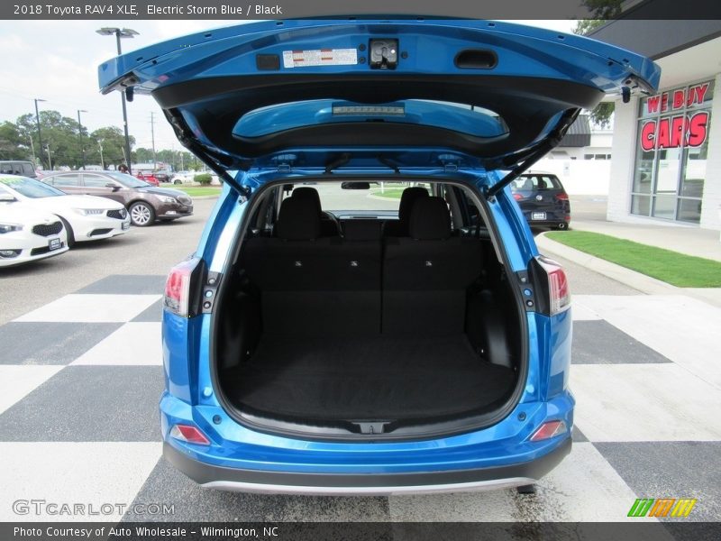 Electric Storm Blue / Black 2018 Toyota RAV4 XLE