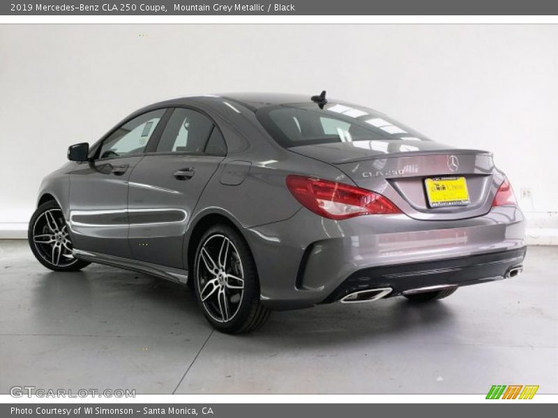 Mountain Grey Metallic / Black 2019 Mercedes-Benz CLA 250 Coupe