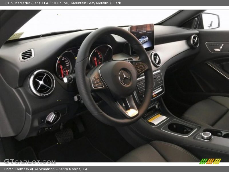 Mountain Grey Metallic / Black 2019 Mercedes-Benz CLA 250 Coupe