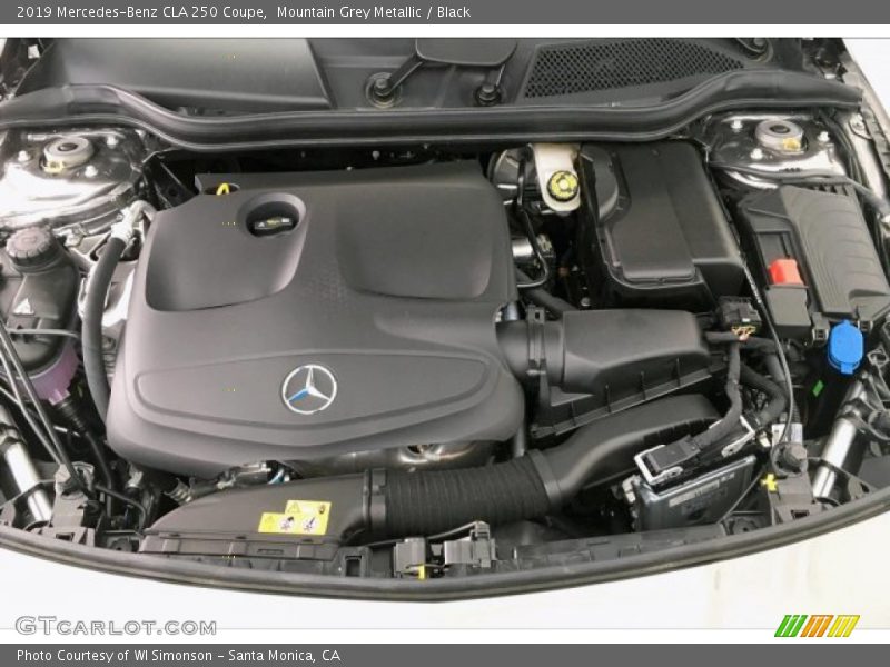 Mountain Grey Metallic / Black 2019 Mercedes-Benz CLA 250 Coupe